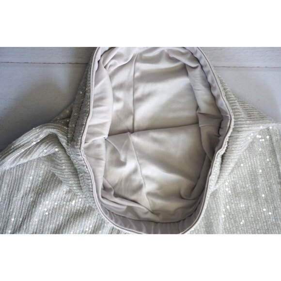 Wild Fable Women’s Mid-Rise Gray Wide-Leg Holiday Sequin Pants - Size M, NWT - Picture 5 of 7